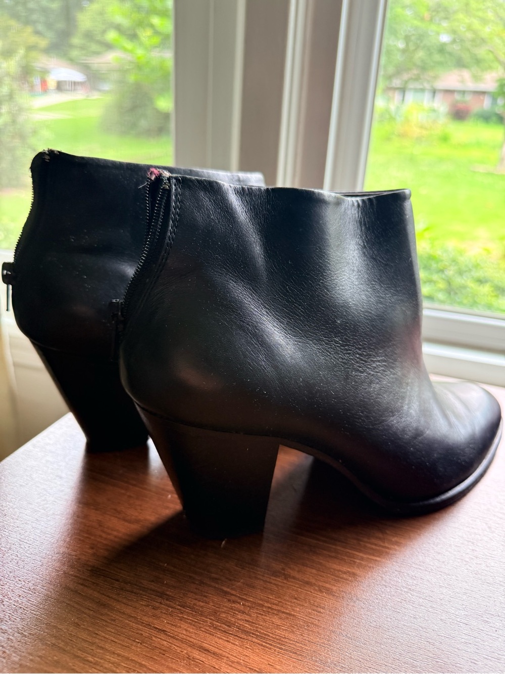 Rachel Comey Mars Black Leather Ankle Booties